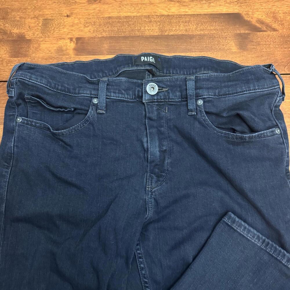 Paige, Mens Lennox Slim Fit Jeans, Dark Navy, 35 W 37 L - Picture 2 of 8